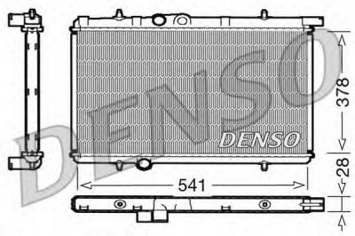 DENSO drm21021 -  Радиатор, охлаждение двигателя