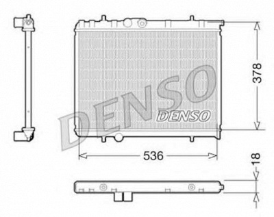 DENSO drm21034 -  Радиатор, охлаждение двигателя