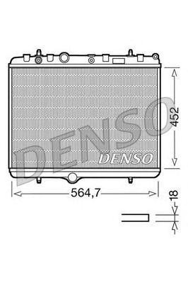 DENSO drm21055 -  Радиатор, охлаждение двигателя