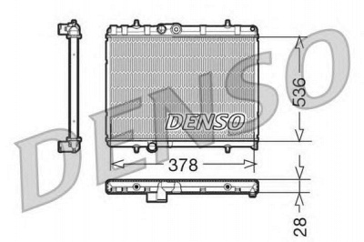 DENSO drm21056 -  Радиатор, охлаждение двигателя