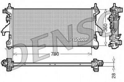 DENSO drm21101 -  Радиатор, охлаждение двигателя