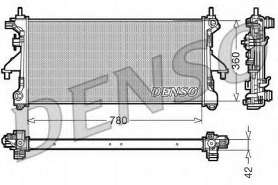 DENSO drm21102 -  Радиатор, охлаждение двигателя