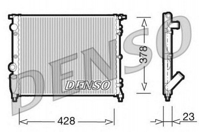 DENSO drm23001 -  Радиатор, охлаждение двигателя