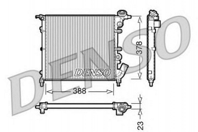 DENSO drm23002 -  Радиатор, охлаждение двигателя