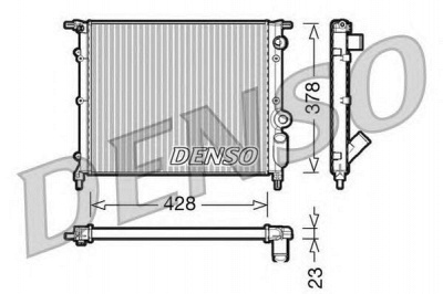 DENSO drm23004 -  Радиатор, охлаждение двигателя