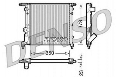 DENSO drm23005 -  Радиатор, охлаждение двигателя