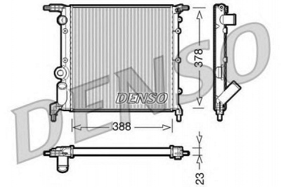DENSO drm23006 -  Радиатор, охлаждение двигателя