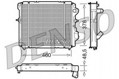 DENSO drm23007 -  Радиатор, охлаждение двигателя