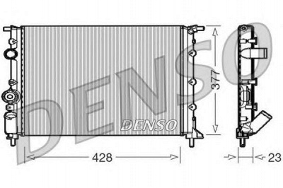 DENSO drm23008 -  Радиатор, охлаждение двигателя