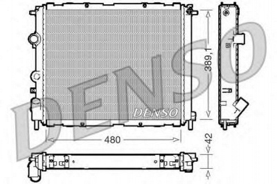 DENSO drm23009 -  Радиатор, охлаждение двигателя