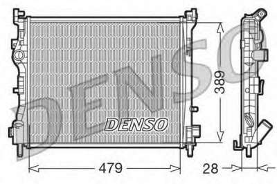 DENSO drm23016 -  Радиатор, охлаждение двигателя