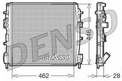 DENSO drm23018 -  Радиатор, охлаждение двигателя