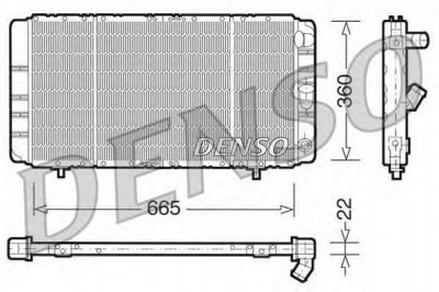 DENSO drm23020 -  Радиатор, охлаждение двигателя