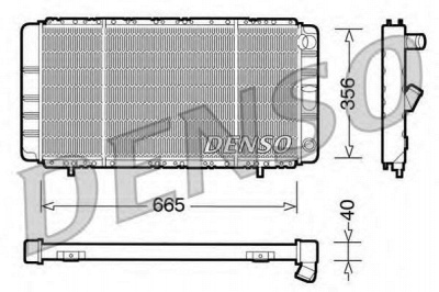 DENSO drm23021 -  Радиатор, охлаждение двигателя