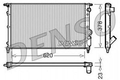 DENSO drm23022 -  Радиатор, охлаждение двигателя