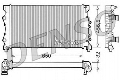 DENSO drm23024 -  Радиатор, охлаждение двигателя