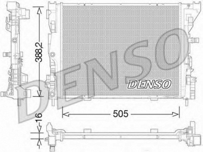 DENSO drm23035 -  Радиатор, охлаждение двигателя