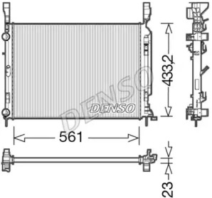 DENSO drm23042 -  Радиатор, охлаждение двигателя