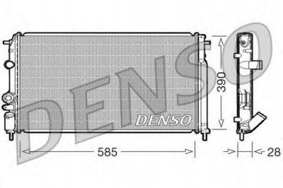 DENSO drm23052 -  Радиатор, охлаждение двигателя