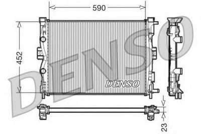 DENSO drm23055 -  Радиатор, охлаждение двигателя