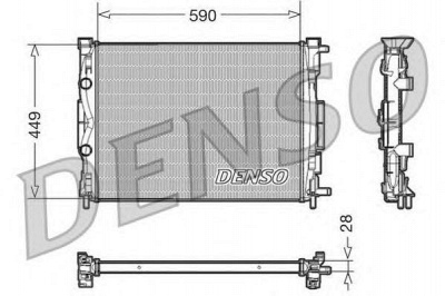 DENSO drm23056 -  Радиатор, охлаждение двигателя