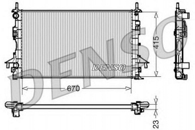 DENSO drm23083 -  Радиатор, охлаждение двигателя
