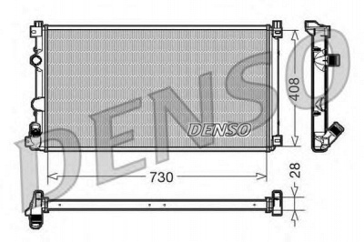DENSO drm23092 -  Радиатор, охлаждение двигателя