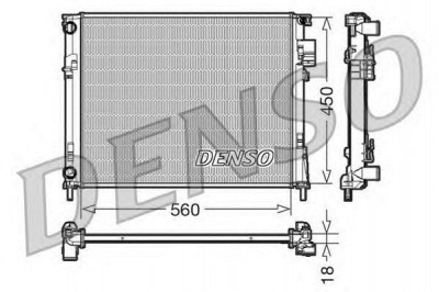 DENSO drm23095 -  Радиатор, охлаждение двигателя