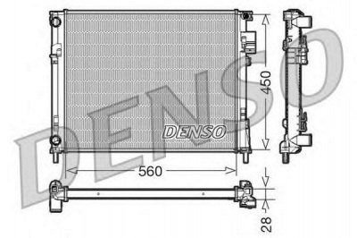 DENSO drm23096 -  Радиатор, охлаждение двигателя