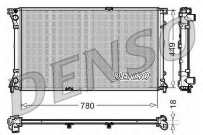 DENSO drm23097 -  Радиатор, охлаждение двигателя