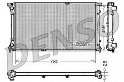 DENSO drm23098 -  Радиатор, охлаждение двигателя