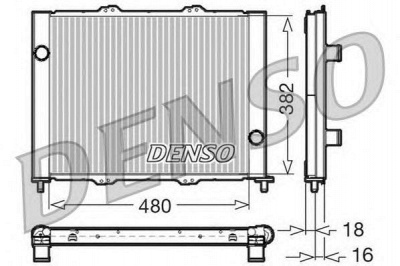 DENSO drm23099 -  Радиатор, охлаждение двигателя