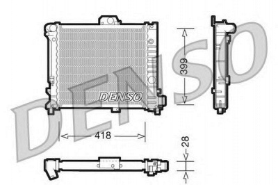 DENSO drm25004 -  Радиатор, охлаждение двигателя