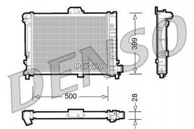 DENSO drm25005 -  Радиатор, охлаждение двигателя