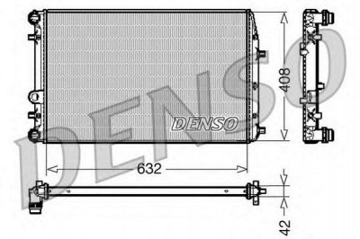 DENSO drm26011 -  Радиатор, охлаждение двигателя