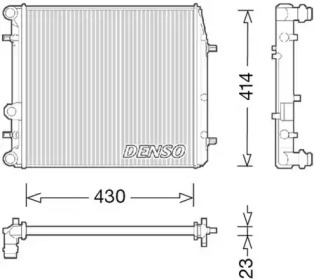 DENSO drm27006 -  Радиатор, охлаждение двигателя