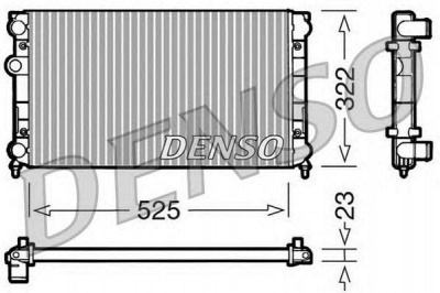 DENSO drm32005 -  Радиатор, охлаждение двигателя