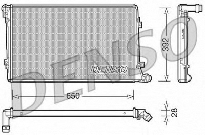 DENSO drm32019 -  Радиатор, охлаждение двигателя