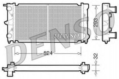 DENSO drm32020 -  Радиатор, охлаждение двигателя