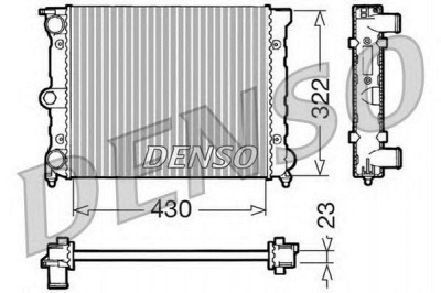 DENSO drm32022 -  Радиатор, охлаждение двигателя