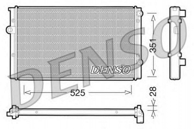 DENSO drm32028 -  Радиатор, охлаждение двигателя