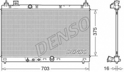 DENSO drm40045 - Радиатор, охлаждение двигателя