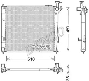 DENSO drm41015 -  Радиатор, охлаждение двигателя