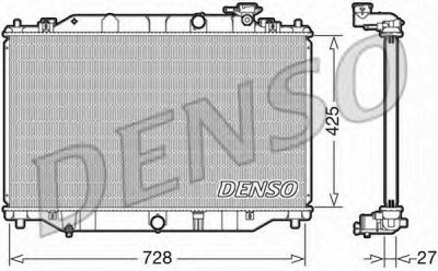 DENSO drm44040 -  INTERCARS ОСНОВНОЙ РАДИАТОР (ДВИГАТЕЛЯ)