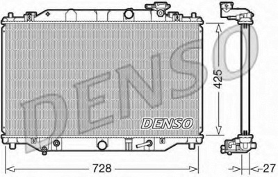 DENSO drm44041 -  Радиатор, охлаждение двигателя