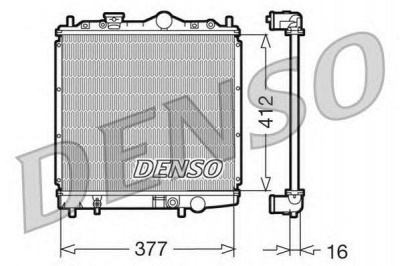DENSO drm45001 -  Радиатор, охлаждение двигателя