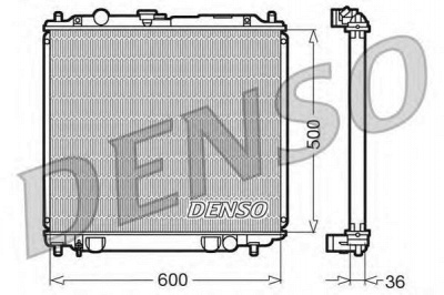 DENSO drm45014 -  Радиатор, охлаждение двигателя
