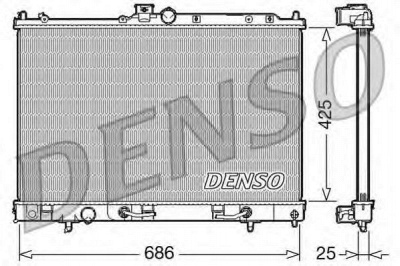 DENSO drm45027 -  Радиатор, охлаждение двигателя
