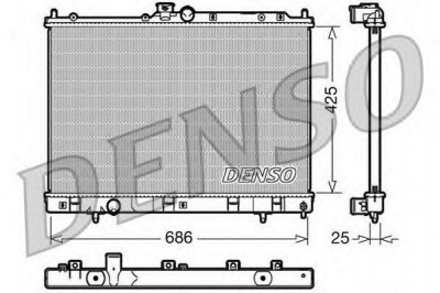 DENSO drm45028 -  Радиатор, охлаждение двигателя