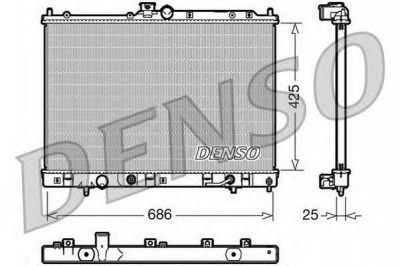 DENSO drm45030 -  Радиатор, охлаждение двигателя